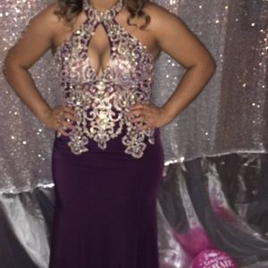 Beautiful sequined prom gown